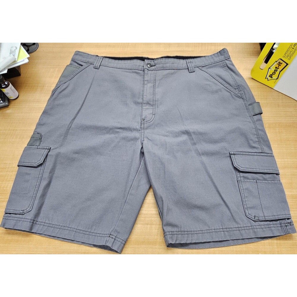 Genuine Dickies Cargo Shorts Mens 42 Gray Ripstop Utility Workwear C403634